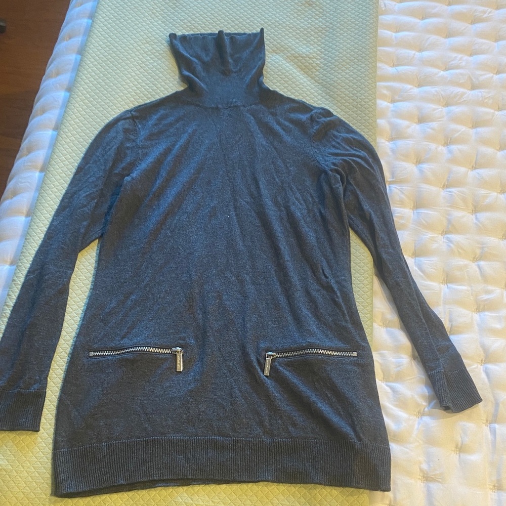 Michael Kors Turtleneck with Zipper Accents
